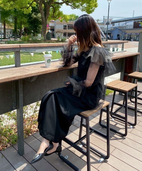 DONOBAN ドレス 「ANDRESD」blooming tulle dress「ブルーミング