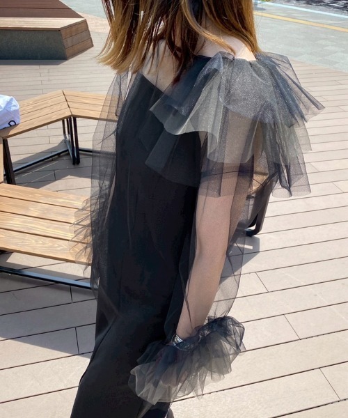 DONOBAN ドレス 「ANDRESD」blooming tulle dress「ブルーミング