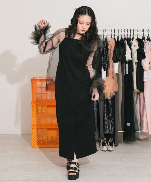 DONOBAN ドレス 「ANDRESD」blooming tulle dress「ブルーミング