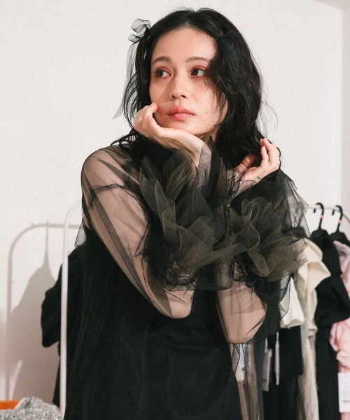 andresd Blooming tulle dress チュールのみ！ blooming tulle dress ブルーミングチュールドレス（ドレス
