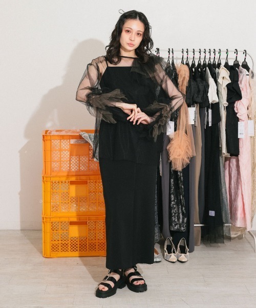 DONOBAN ドレス 「ANDRESD」blooming tulle dress「ブルーミング