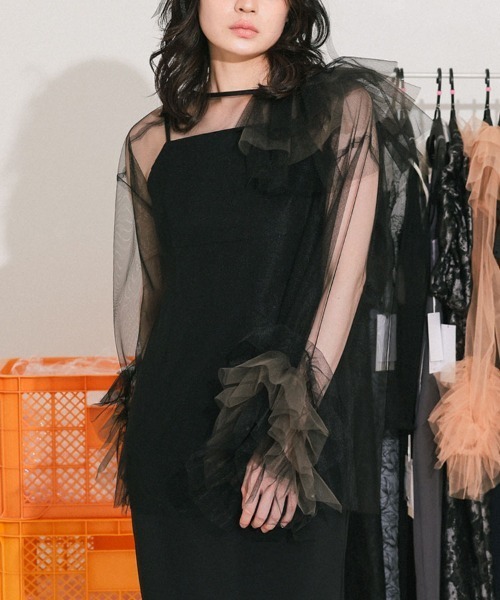 ANDRESD チュール　ドレス DONOBAN ドレス 「ANDRESD」blooming tulle dress「ブルーミング