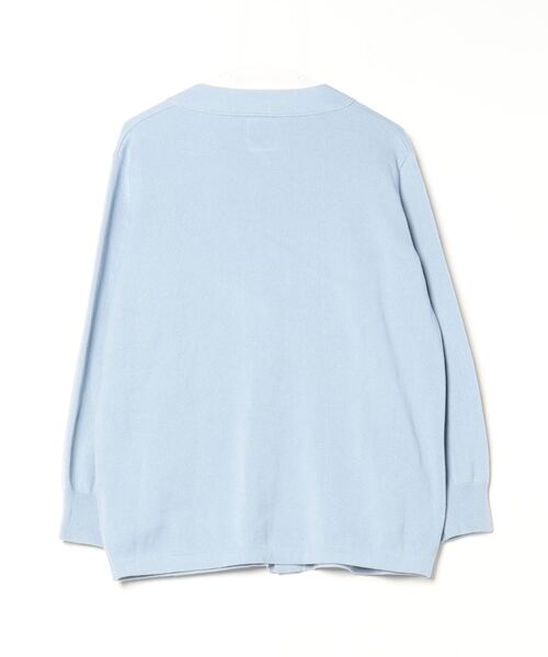 「MADISON BLUE」 ワンポイントニットカーディガン M ブルー レディース MADISON BLUE 「MADISON BLUE」 ワンポイントニットカーディガン