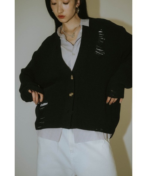 Knuth Marf（クヌースマーフ） カーディガン shirt docking damage 
