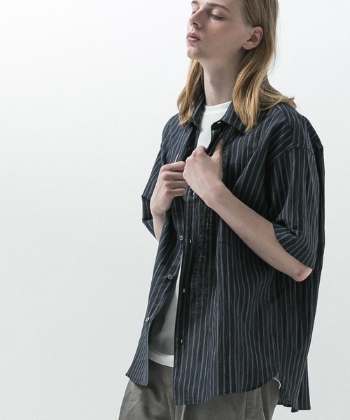 美品⭐︎RISLEY メッシュシャツ ABSTRACT PRINT SHIRT - Green / Ecru | ZARA United States