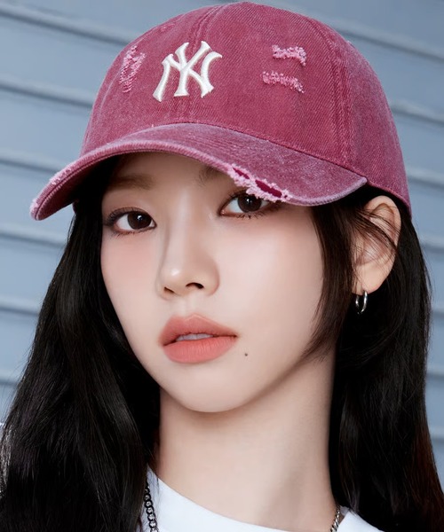 【通販激安】 MLB Korea キャップ 帽子 MLB KOREA-ダメージウォッシュ-CAP 帽子