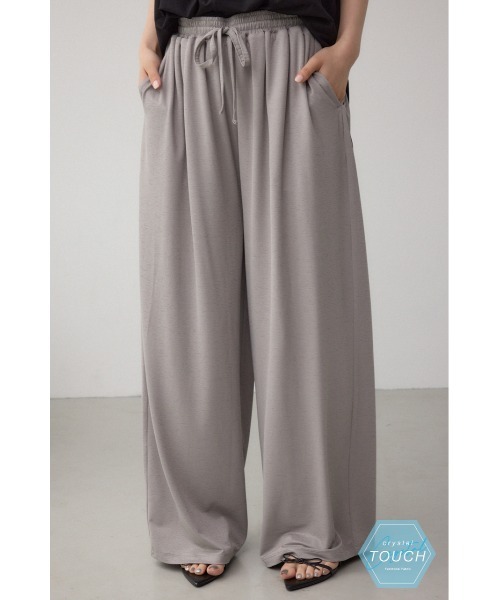 パンツ   Women Straight Pants 83WWPB06 BLUE AZUL BY MOUSSY スラックス パンツ C/T撥水タックワイドパンツ
