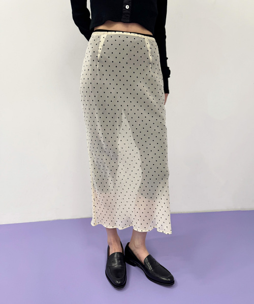 EDIT. FOR LULU（エディットフォールル） スカート キュプラシフォン