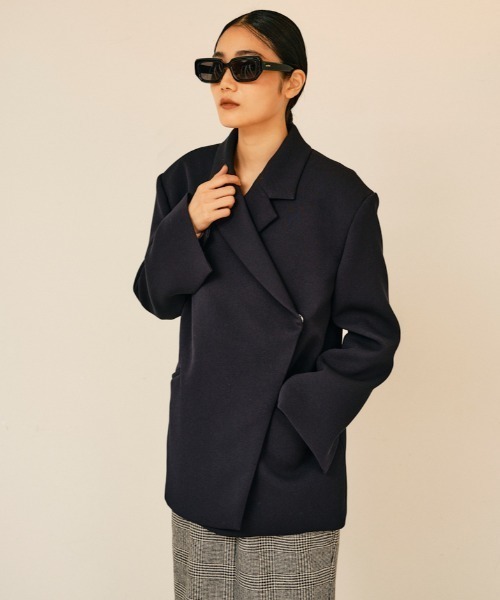 null.（ヌル） ジャケット テーラードジャケット ドレープジャケット