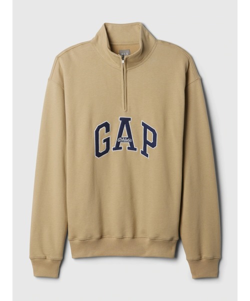「GAP」 長袖Tシャツ S ベージュ メンズ
