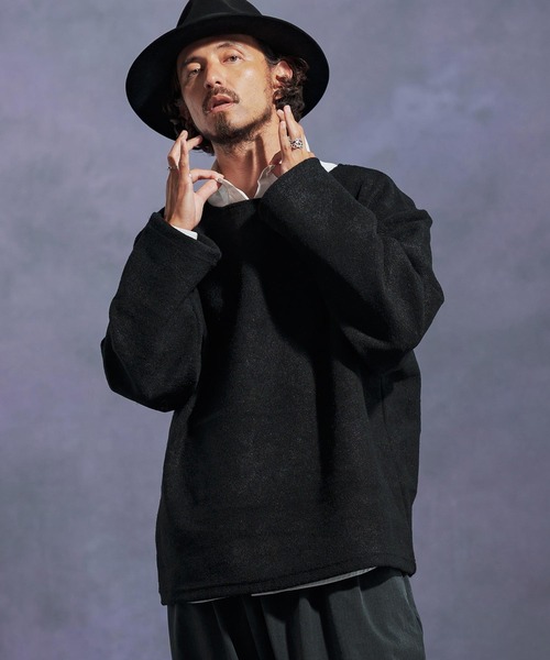 Jih Nunc（ジーヌンク） tシャツ mlt5306-ボートネックルーズ