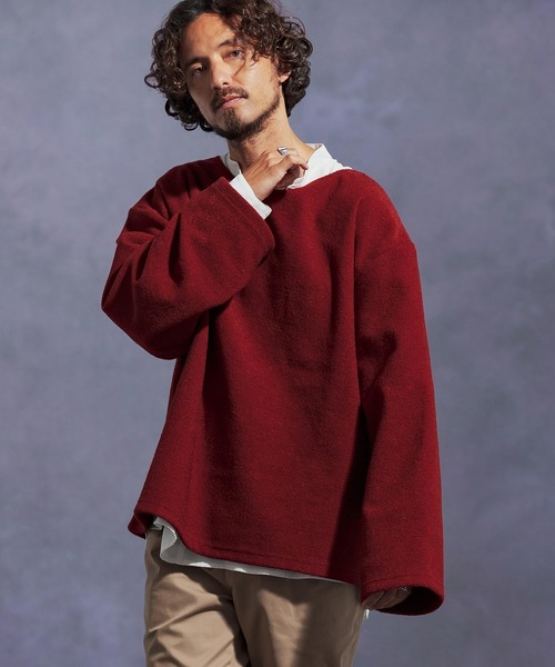 Jih Nunc（ジーヌンク） tシャツ mlt5306-ボートネックルーズ