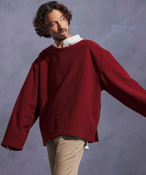 Jih Nunc（ジーヌンク） tシャツ mlt5306-ボートネックルーズ