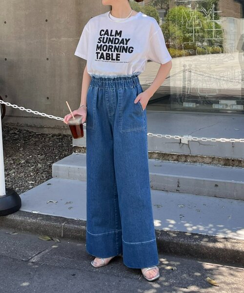 [CIAOPANIC TYPY] Denim брюки MEDIUM "теплый" белый женский 