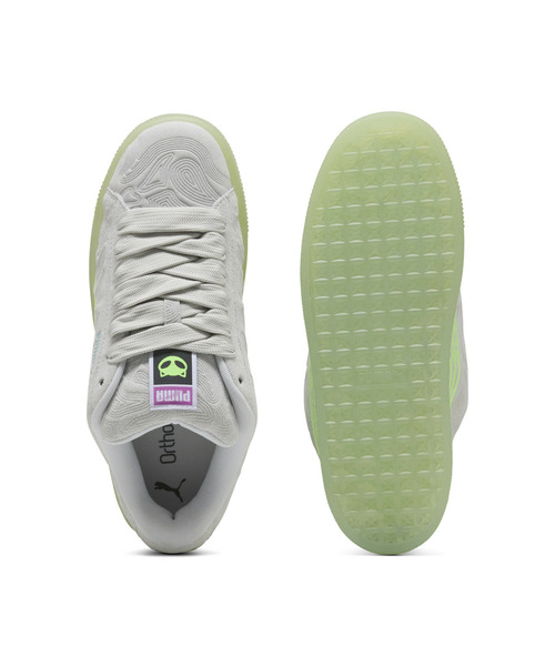 [PUMA] low cut спортивные туфли 23.5cm серебряный мужской 