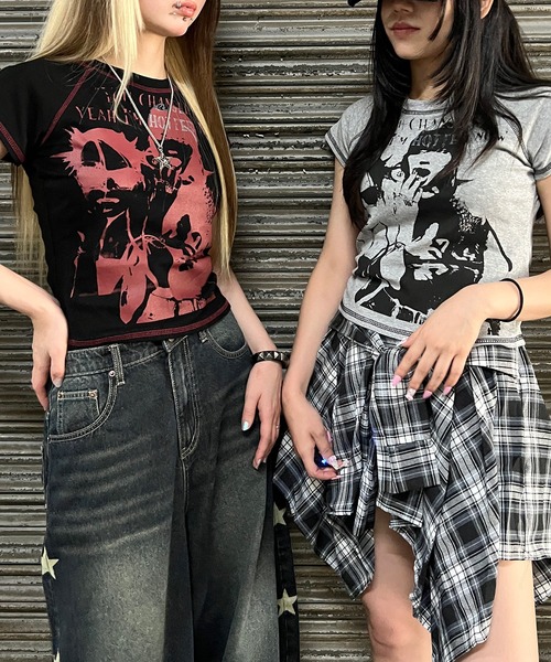 tシャツ 半袖 パンクプリントT レディース メンズ : ZOZOTOWN Yahoo!店