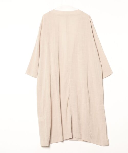 「JEANASIS」 ノーカラーコート FREE ベージュ レディース_画像2