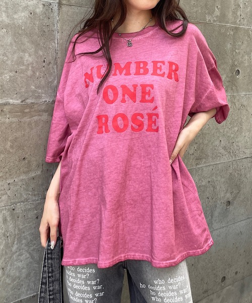 tシャツ ヴィンテージ加工プリントビッグTシャツ レディース メンズ
