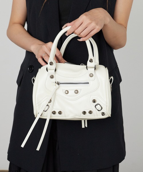 Chick ショルダーバッグ バッグ Studded 2-Way Shoulder Bag