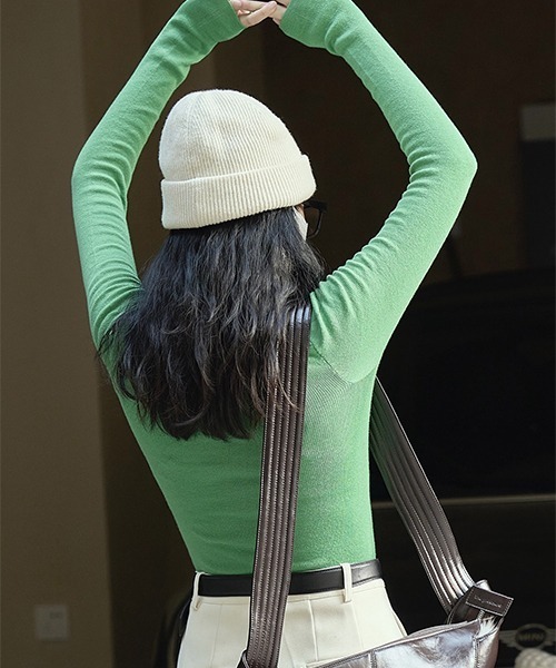 「chuclla」 タートルネックニット FREE ブラック レディース_画像3