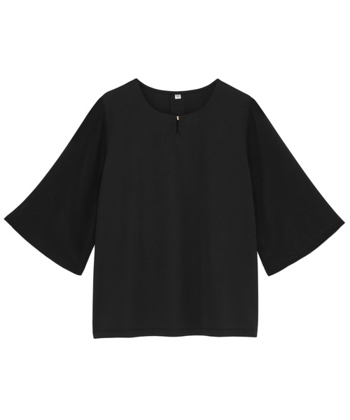 BRICK HOUSE by TOKYO SHIRT ブラウス シャツ 夏 フレア袖 シアー