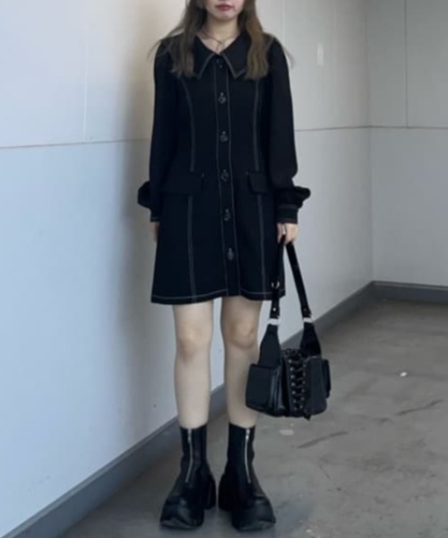 SLY（スライ） ワンピース SAILOR COLLAR S/OP セーラーカラー