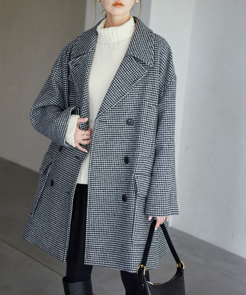 「SLOBE IENA」 ピーコート 38 ネイビー レディース_画像7