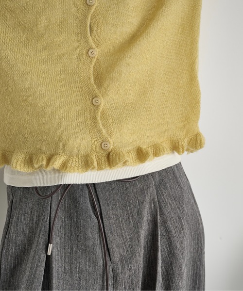 pois ポワ　シアーニットカーディガン　新品未使用 即完売 pois ポワ シアーニットカーディガン