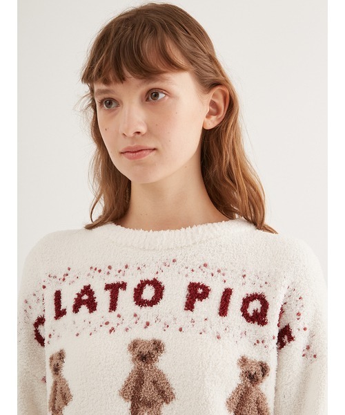 gelato pique（ジェラートピケ） 長袖ニット ONE SIZE ホワイト