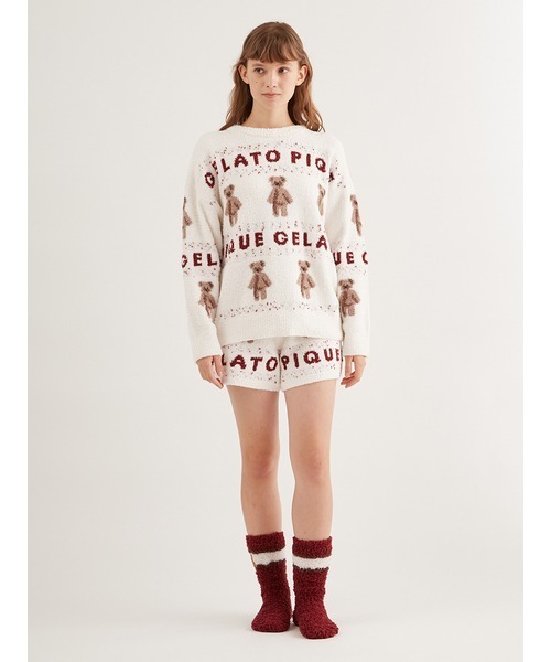 gelato pique（ジェラートピケ） 長袖ニット ONE SIZE ホワイト