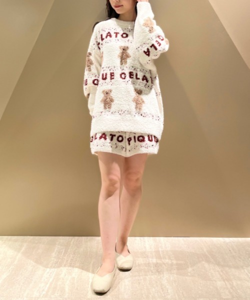 gelato pique（ジェラートピケ） 長袖ニット ONE SIZE ホワイト