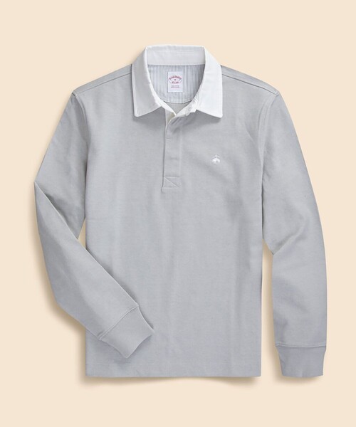 Brooks Brothers ポロシャツ グレー M 新品 BROOKS BROTHERS（ブルックスブラザーズ） ポロシャツ コットン