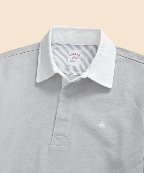 Brooks Brothers ポロシャツ グレー M 新品 BROOKS BROTHERS（ブルックスブラザーズ） ポロシャツ コットン