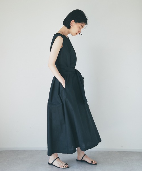 「RIVE DROITE」 ノースリーブワンピース FREE レッド レディース_画像9