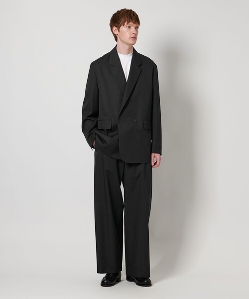 ジャケット テーラードジャケット 「別注」「BEAUTY＆YOUTH × LOEFF」ウールギャバジン ボックスジャケット MENS メンズの画像