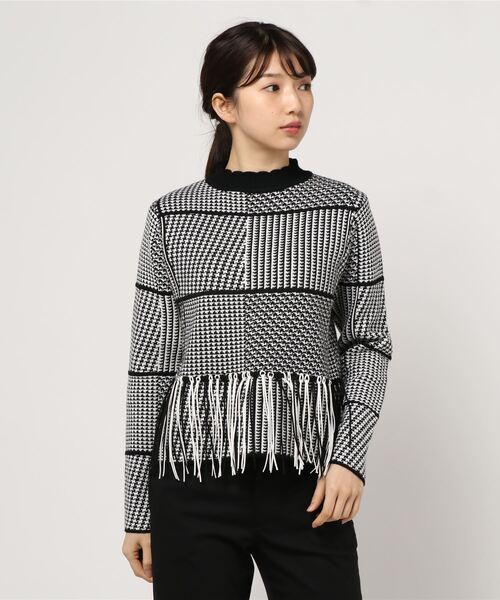 「DOLLUPOOPS」 長袖ニット 38 グレー レディース_画像3