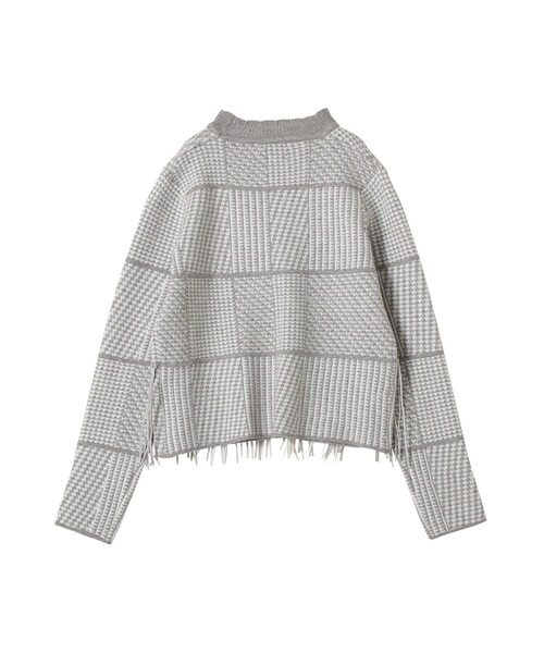 「DOLLUPOOPS」 長袖ニット 38 グレー レディース_画像6