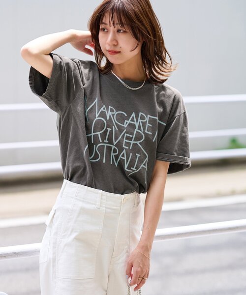 「THE DAY ON THE BEACH」 半袖Tシャツ FREE グレー レディース_画像6