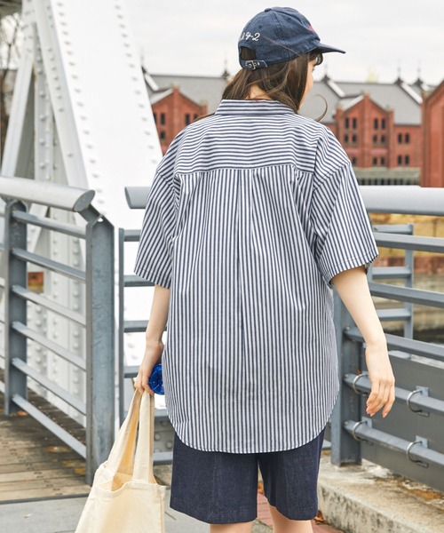 「PENNEYS」 半袖シャツ M ネイビー レディース_画像9