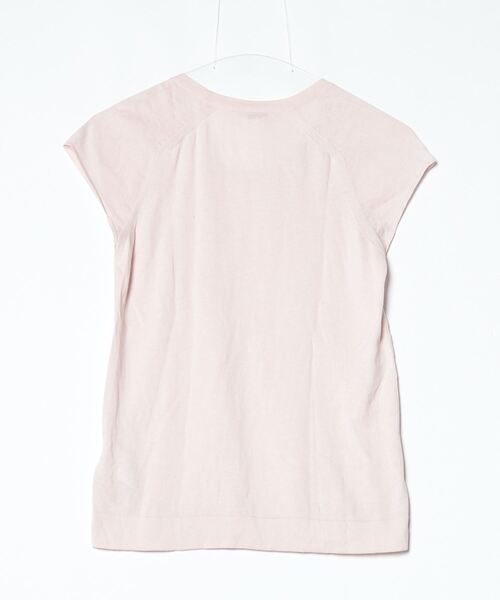 HERMES（エルメス） ワンポイント半袖ニット 34 ピンク レディース