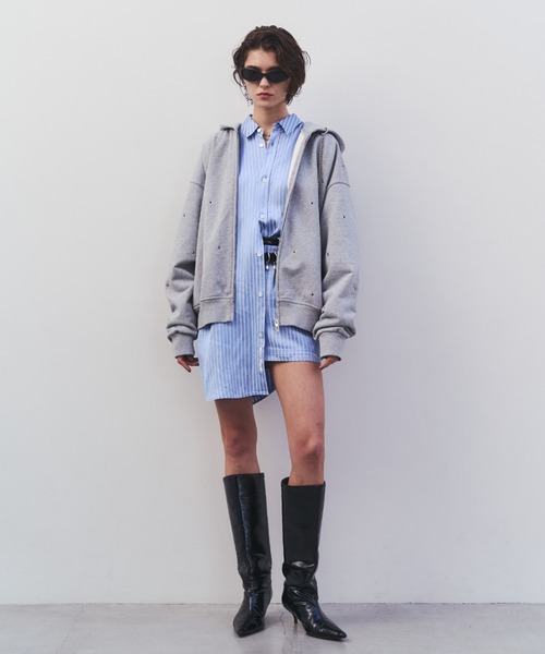 JOSE MOON（ジョゼムーン） ブラウス シャツ JOSEMOON SATIN STRIPE