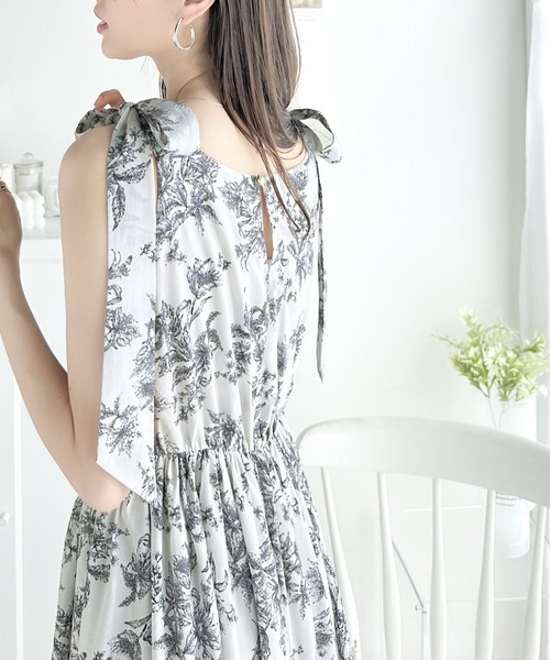 「mily bilet」 ノースリーブワンピース X-LARGE ブルー レディース_画像3