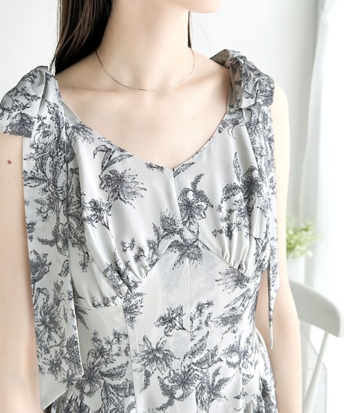 「mily bilet」 ノースリーブワンピース X-LARGE ブルー レディース_画像4