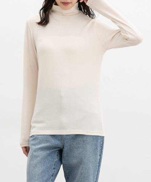 Honeys（ハニーズ） tシャツ あったかタートルネック レディース