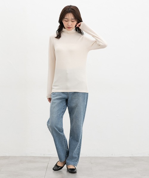 Honeys（ハニーズ） tシャツ あったかタートルネック レディース
