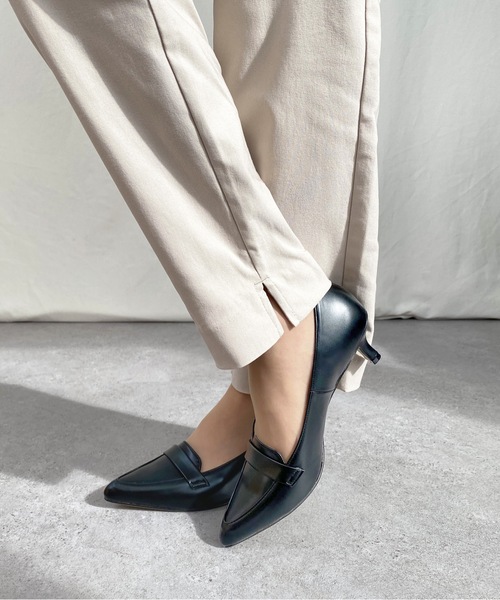 「MAMIAN」 パンプス 23.5cm シルバー レディース_画像3
