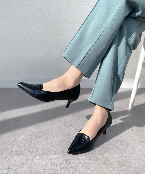 「MAMIAN」 パンプス 23.5cm シルバー レディース_画像5
