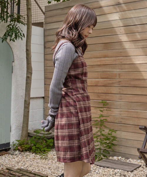mideal（マイディール） ワンピース check mini onepiece / チェック