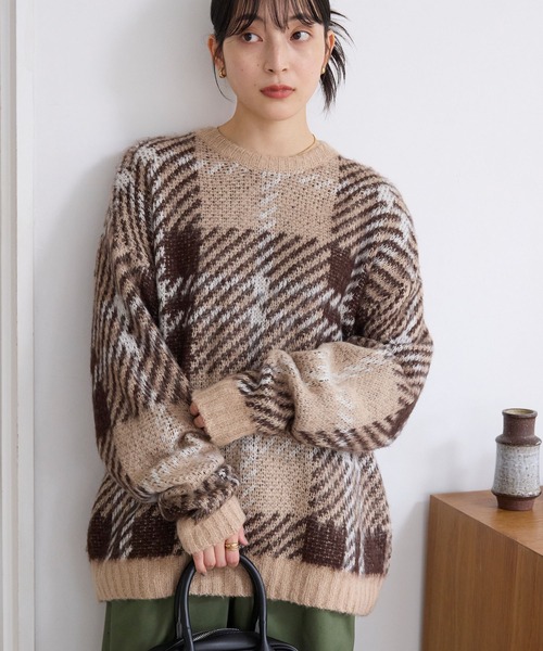 CRCREW❤様確認用 THE CRAFT CREW PRODUCTS ニット セーター チェック柄ジャガード