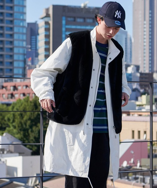 「BARK MANHATTAN」 コート L ホワイト メンズ_画像6